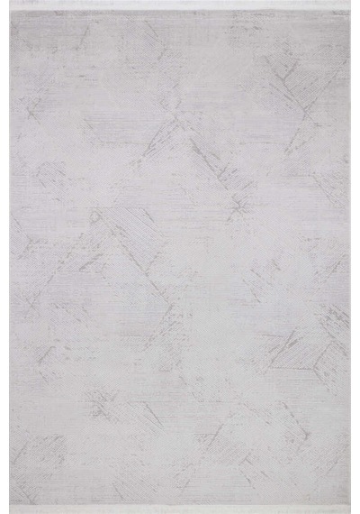Geometrik Soyut Desenli Oskar Akrilik Makine Halısı Os07 Gri Krem-bej