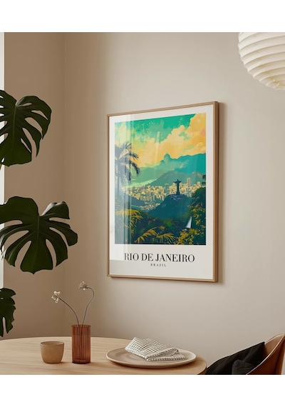 Çerçevesiz Poster Brezilya'nın İncisi Rio De Janeiro