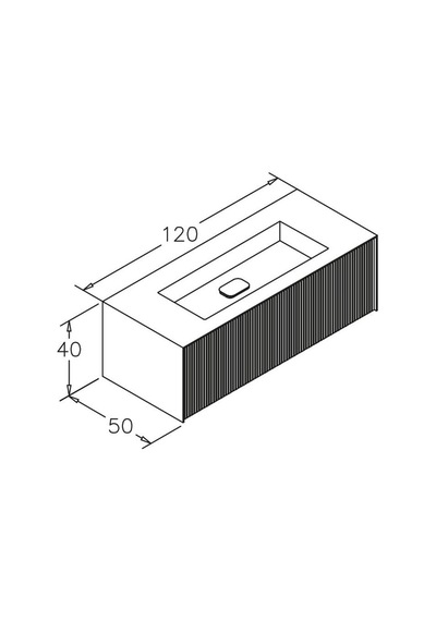 Orka Cube 120 Alt Modül + Lavabo Modul Mat Gri Diğer Orka Cube 120 Alt Modül + Lavabo Modul Mat Gri Diğer