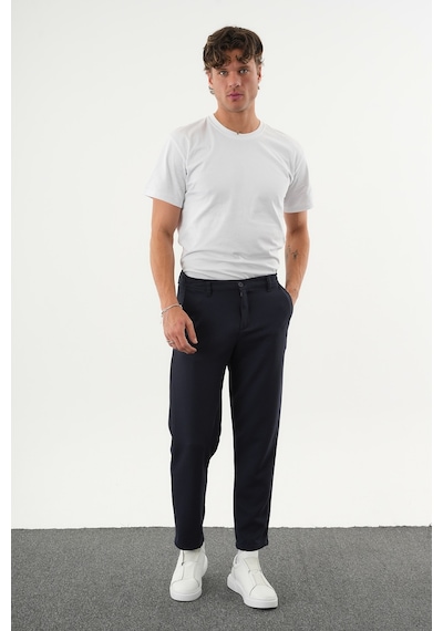Redline Arden Kışlık Kalın Slim Fit Kemerli Erkek Pantolon Lacivert