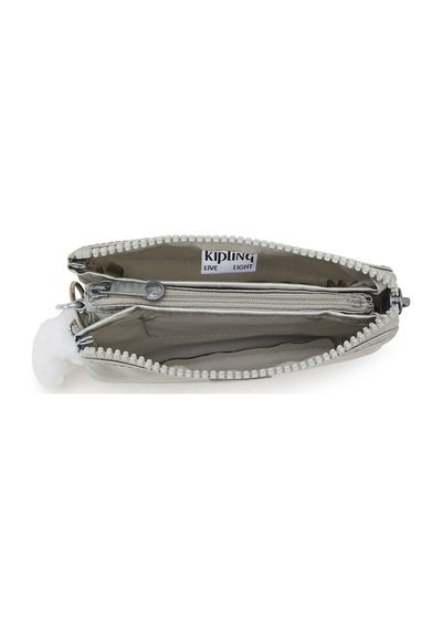 Kipling Kıplıng Creativity S Küçük Boy Cüzdan Gri New Brıght Met Gri