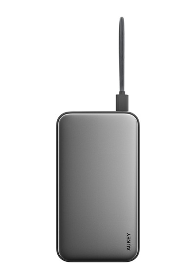 Aukey Pb-y48-gy 100w 20000 Mah Pd Destekli Dahili Type-c Kablolu Powerbank - Gri