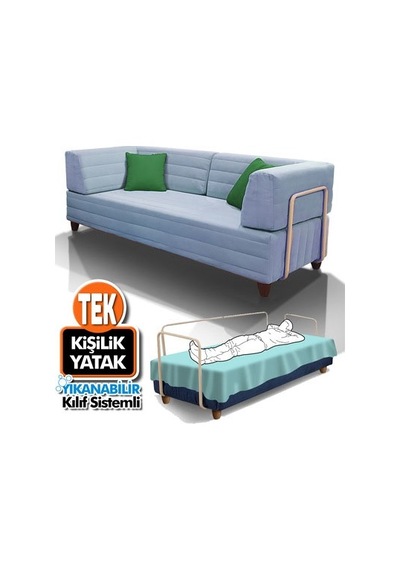 Seray Kılıflı Yataklı Serbora Kanepe
