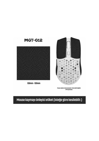 Mouse Tape Kaydırmaz Etiket Kesilebilir Yapışkanlı Mouse Kayma Önleyici Bant 150 110 Mm Mgt-012