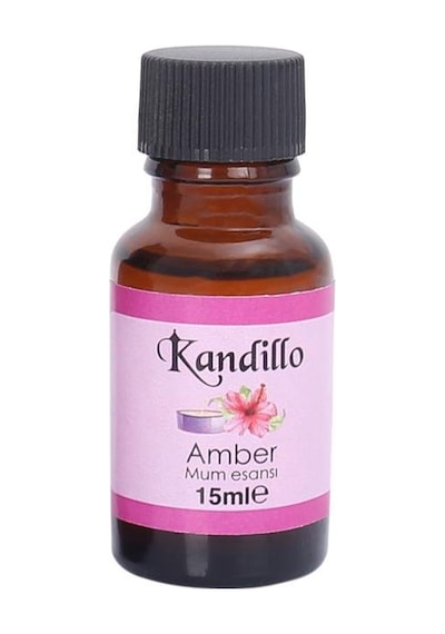 Kandillo Amber Mum Esansı 15ml , Mum Koku Soya Wax Esansı