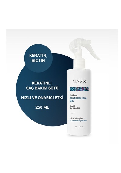 Keratin Biotin Hızlı Onarıcı Ve Dökülme Önleyici Saç Bakım Sütü / Sıvı Saç Kremi 250ml