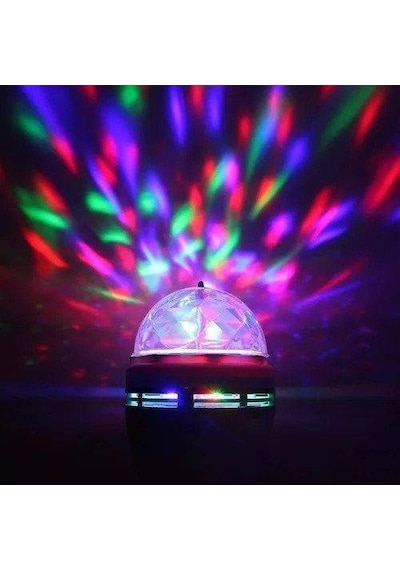 E27 Duylu Rgb Disko Topu Rengarenk Işık  Parti Disco Lambası Renk