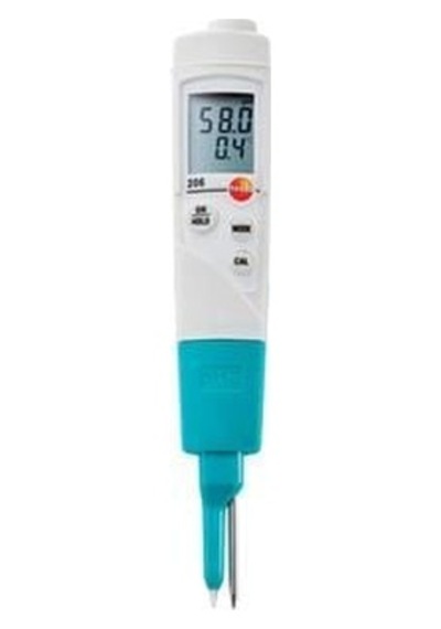 Testo 206 Ph2 - Yarı Katılar İçin Ph Metre / Sıcaklık Ölçüm Cihazı