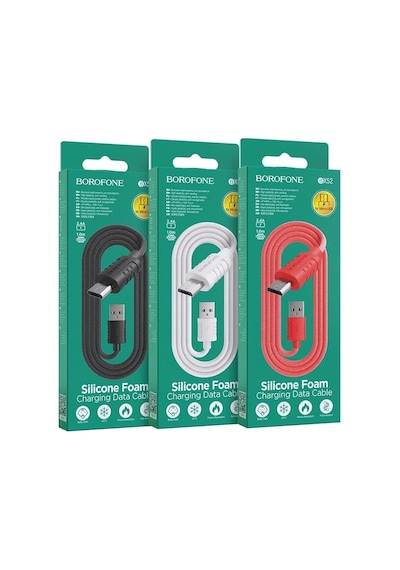 2.4a Hızlı Şarj Ve Veri Kablosu 1m Gıda Sınıfı Silikon Malzeme, Usb - Micro Usb Bağlantı, Yumuşak Ve Dayanıklı Esnek Tasarım, Düğümlenme Önleyici Şarj Kablosu Bx52 2.4a Hızlı Şarj Ve Veri Kablosu 1m Gıda Sınıfı Silikon Malzeme, Usb - Micro Usb Bağlantı, Yumuşak Ve Dayanıklı Esnek Tasarım, Düğümlenme Önleyici Şarj Kablosu Bx52