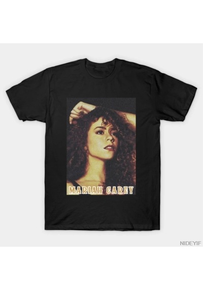 Tarzsokak Mariah Carey Vintage Tişört Erkekler Kadınlar İçin % 100% Pamuklu Tişörtler Kısa Kollu Üstler Çok Renkli