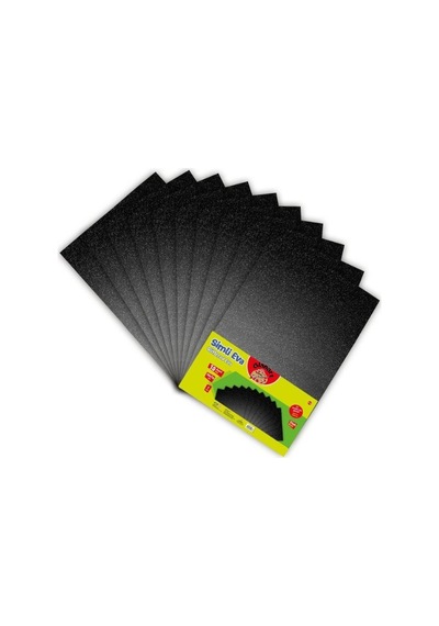 A4 Boy Simli Eva 10 Lu 1 Paket - Siyah