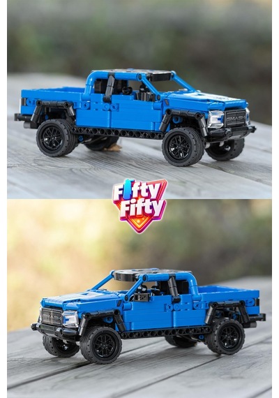 Cada Çek Bırak Araba Smash Off-roader Pickup Truck 390 Parça Araba Yapım Seti -ffc52029w-390p