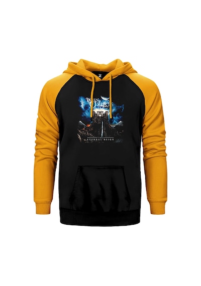 Born Of Osiris The Eternal Reign Sarı Renk Reglan Kol Kapşonlu Sweatshirt Sarı