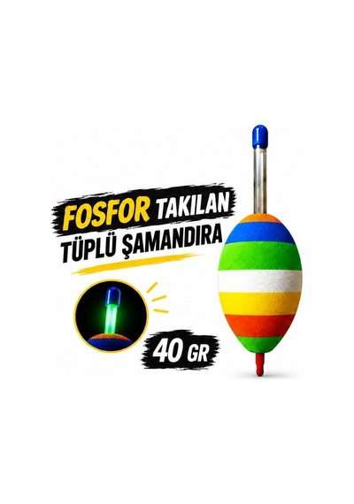 Tüplü Şamandıra Fosfor Takılabilen 40 Gr