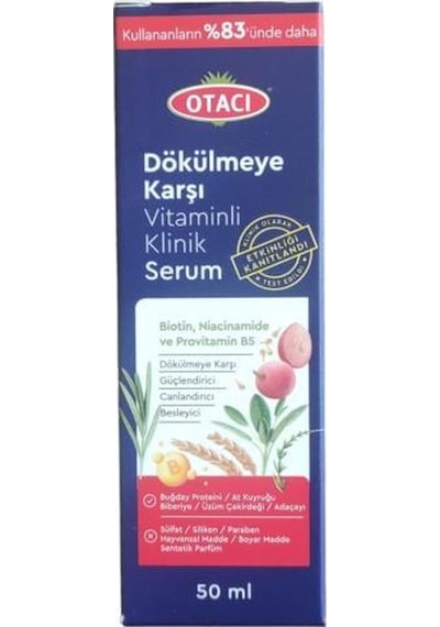 Otacı Dökülmeye Karşı Vitaminli Klinik Serum 50 ML
