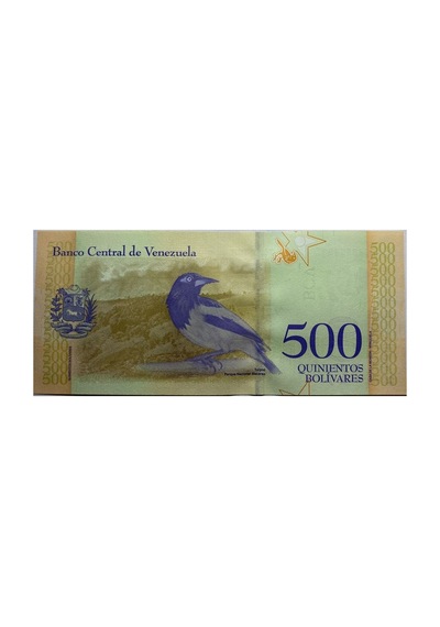Venezuela 2018 Yılı 500 Bolivares Çil Unc Koleksiyon Para