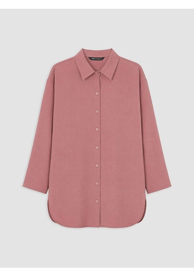 Lcw Modest Pembe Modal Karışımlı Kadın Gömlek Tunik