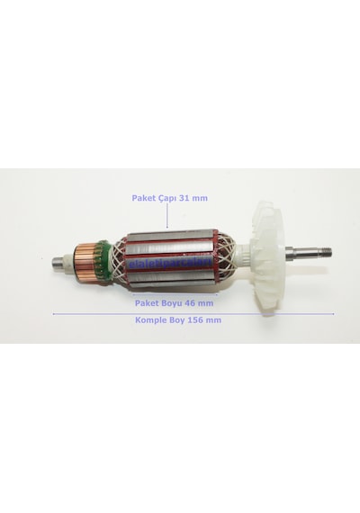 Bosch Uyumlu Tipi Gws 750-100 Endüvi Rotor Kollektör