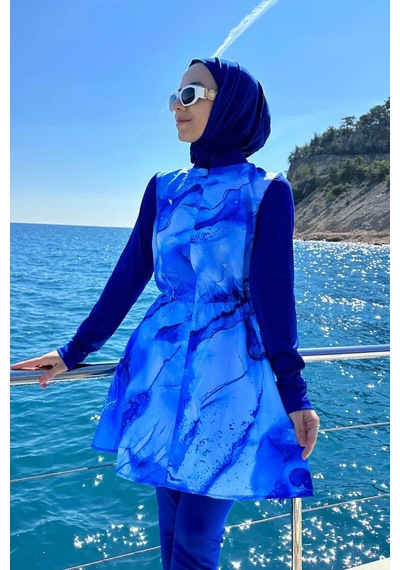 Kahijab Siena Tesettür Mayo - Mavi