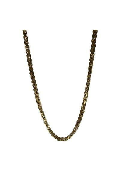 Erkek Çelik Sarı Kral Zincir 60 Cm Gold