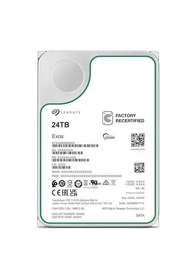 Seagate 3.5" 24tb Exos St24000nm000h 7200 Rpm 512mb Sata-3 Enterprise Güvenlik Ve Nas Diski-223211