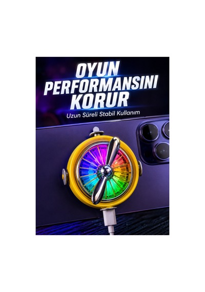 Telefon İçin Rgb Led Manyetik Soğutma Fanı Renk