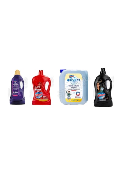 Bingo Giysi Şampuanı 3 L + Yüzey Temzileyici 2,5 L + Çamaşır Suyu 4 Lt + Siyahlar İçin Sıvı Det. 4l 4'lü Set Diğer