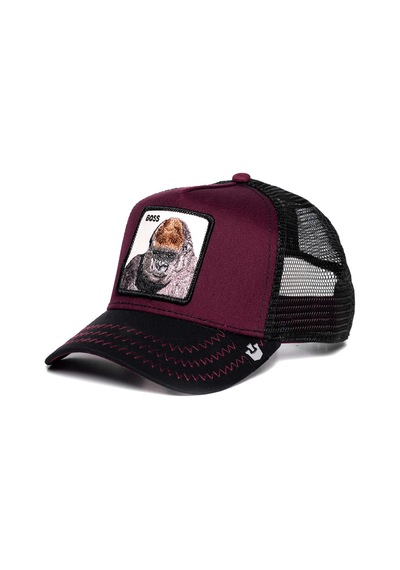 Goorin Bros. The Boss ( Goril Figürlü) Şapka 101-0512 Bordo