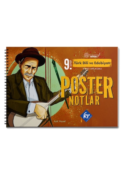 9. Sınıf Maarif Modeli Türk Dili Ve Edebiyatı Poster Notlar Kr Akademi Yayınları