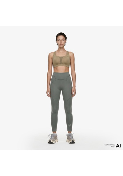 Adidas By Stella Mccartney Tpr 7/8 L Kadın Yeşil Tayt Jw4555