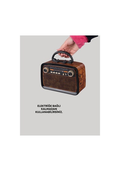 Bluetooth Hoparlör Kablosuz Bağlantı, Geniş Ses Alanı, Radyo Destekli, Hafif Ve Taşınab