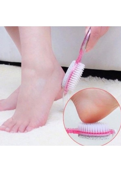 Törpülü Fırçalı Topuk Taşı - 4in1