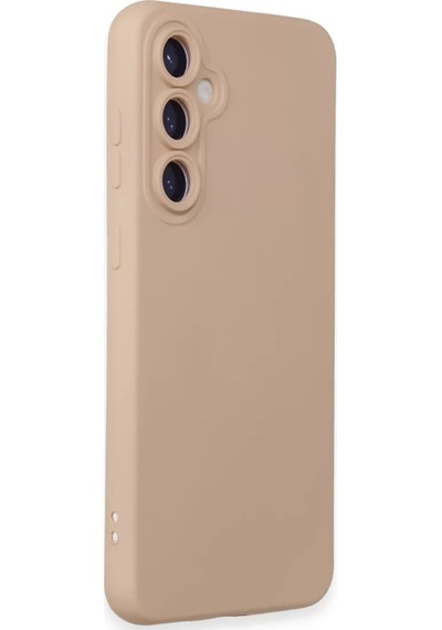 Newface Samsung Galaxy S24 Kılıf Nano İçi Kadife Silikon - Pudra