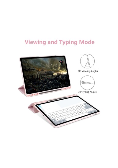 Samsung Galaxy Uyumlu Tab S10 Fe+ Plus 13.1inç Kılıf Kalem Bölmeli Smart Case X620 X626 Kapaklı Kılıf