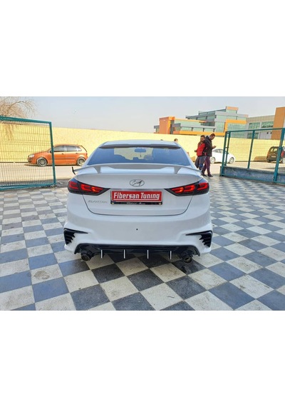 Hyundai Elentra (2016...) Ft Arka Tampon---fibersan Tuning