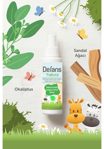Defans Natura Bitkisel İçerikli Koruyucu Vücut Spreyi 6'lı