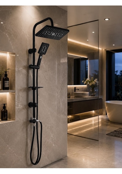 Jet Black Yağmur Duş Sistemi Acar 19.06.190 Açık Gri