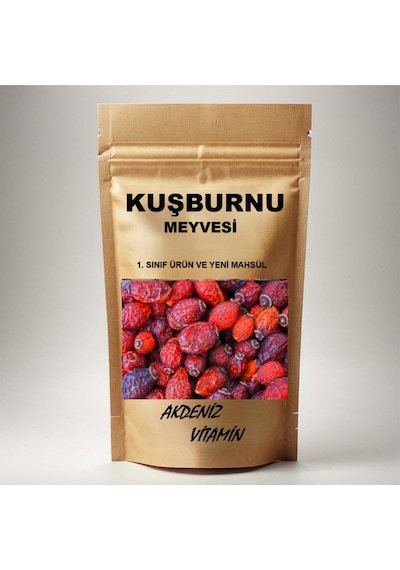 Akdeniz Vitamin Kurutulmuş Kuşburnu Çayı Yeni Mahsül 500 G