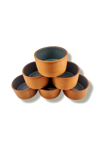 Sufle Kase 6 Lı Takım Gri