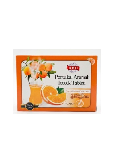Ahu Portakal Aromalı İçecek Tableti 70 Adet - 938469486