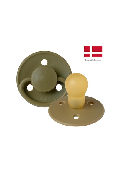 Mininor Kauçuk Emzik 12+ Ay - Moss Green - Kahve