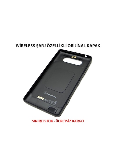 Senalstore Nokia Lumia 820 Arka Kapak Pil Kapağı - Beyaz