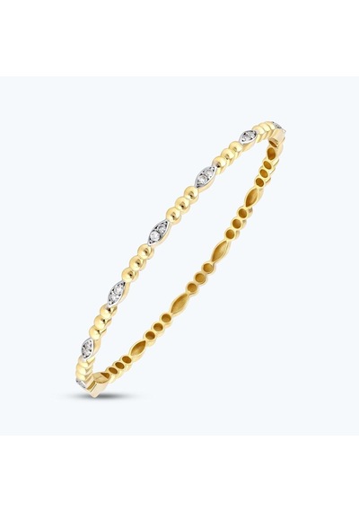 Altınbaş Altın Taşlı Kelepçe Bilezik Ablz0216-y-25954