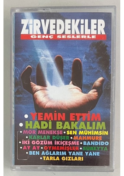 Zirvedekiler Genç Seslerle Kaset Orjnal Dönem Kağıt Baskı Kaset