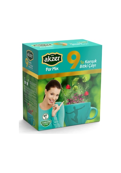 Akzer For Mix 9'lu Karışık Bitki Çayı 100gr