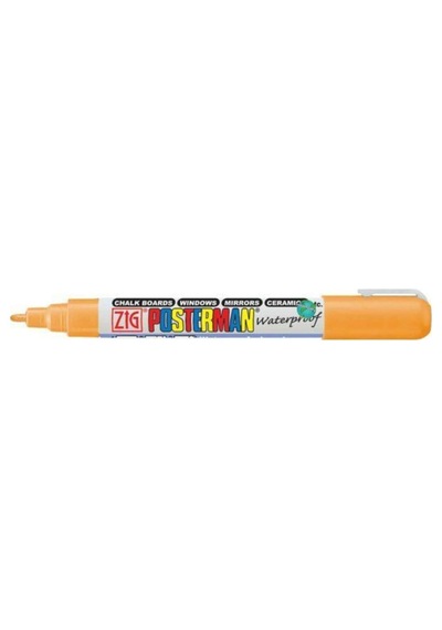 Posterman Waterproof Boyama Markeri Fine Uç 1 Mm Orange