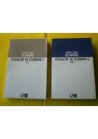 Pertev Nail Boratav Folklor ve Edebiyat Cilt 1-2 Takim 1991 Bask