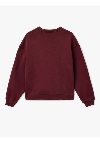 Koton Ayı Nakışlı Uzun Kollu Bisiklet Yaka Oversize Sweatshirt Bordo 5sal10600ık Bordo Koton Ayı Nakışlı Uzun Kollu Bisiklet Yaka Oversize Sweatshirt Bordo 5sal10600ık Bordo