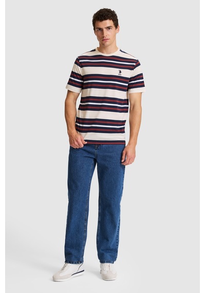 U.S. Polo Assn. U.s. Polo Assn. Erkek Krem Tişört 50326971-vr071