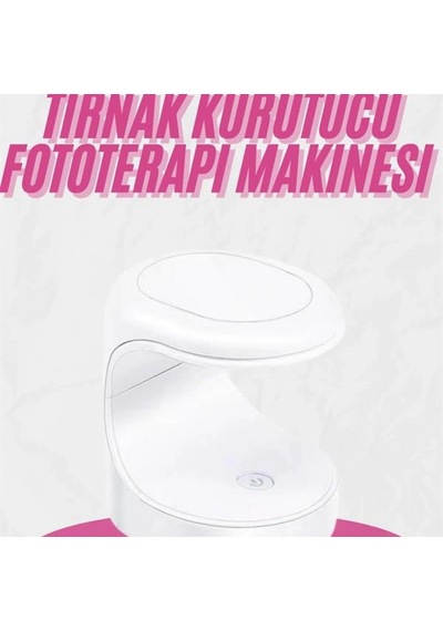 16w Mini Uv Led Kalıcı Oje Kurutucu 3 Led Işıklı Taşınabilir Tasarım